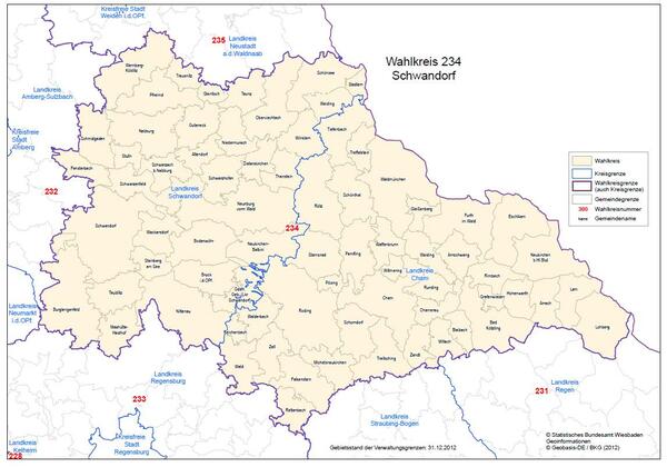 Wahlkreis 234 Schwandorf