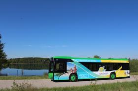 Linienbus mit Motiven aus dem Landkreis Schwandorf