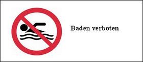 Baden verboten
