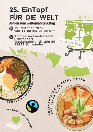 Bilder von Speisen und Infos zum Programm