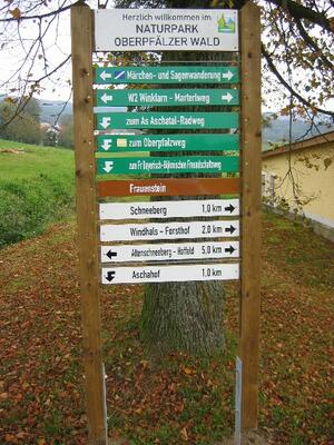 Neue Hinweisschilder z.B. in Winklarn