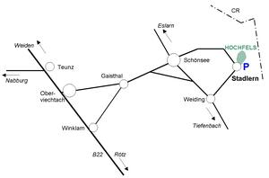 Anfahrt Hochfels